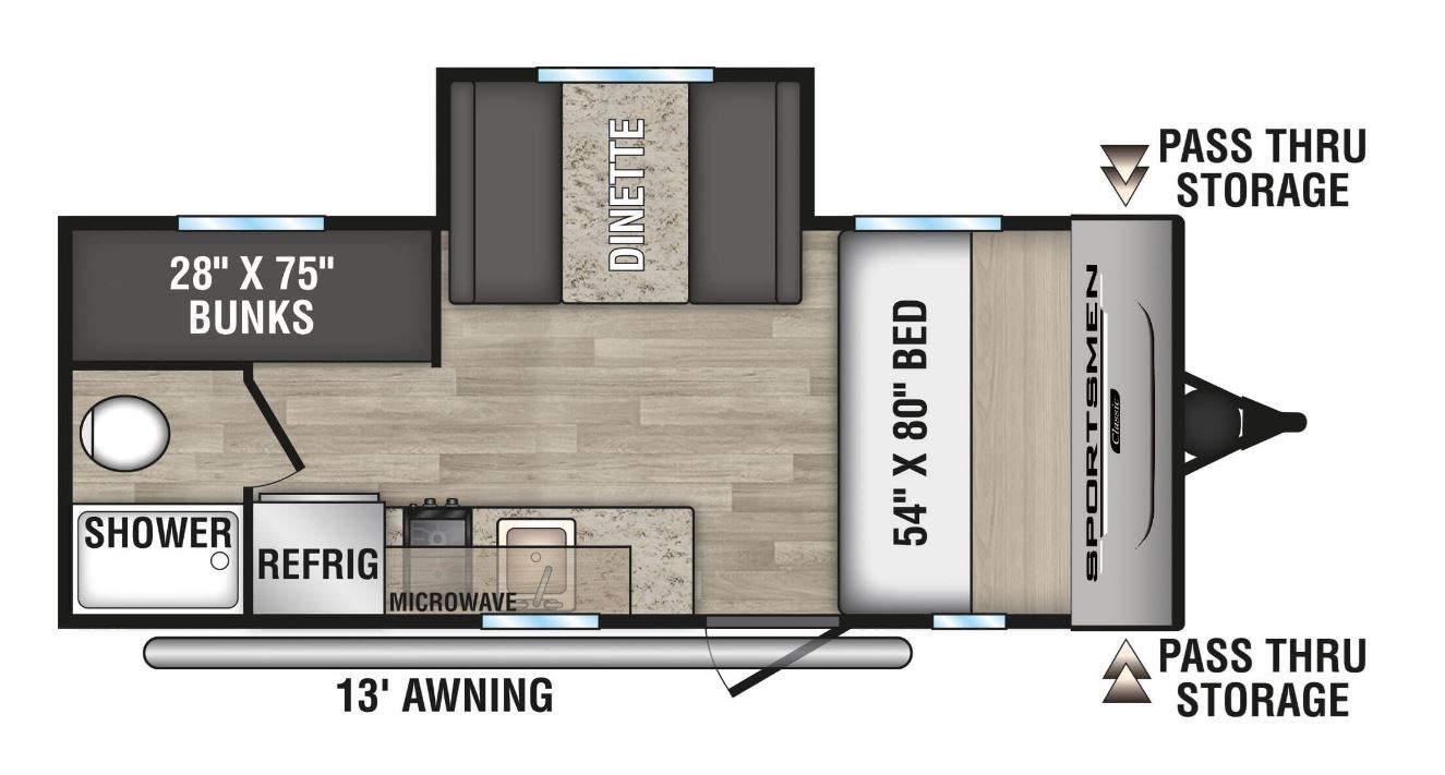 2024 Sportsmen & Classics Sportsmen Classic 181BH RV for Sale 2024 Travel Trailer in Weyburn