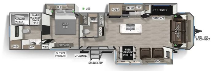 Forest River RV CHEROKEE TIMBERWOLF 39NA 2026 New RV for Sale in St ...